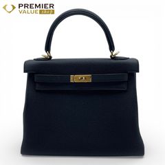 エルメス ケリー 25 ノワール トゴ ゴールド金具 K刻印 - メルカリ
