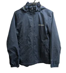 美品 コロンビア ジャケット レイクパウエルウィメンズジャケット オムニヒート フード付き 撥水 ジャンパー パーカー ネイビー S レディース キッズ