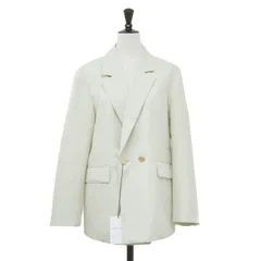 【新品】MACPHEE マカフィー ジャケット ライトベージュ サイズ:36(9号) | 25春夏 ウールギャバジン ダブルブレスト ジャケット / ブレザー | 長袖 テーラード ボクシー 金ボタン ウール | アウター ブルゾン 上着【レディース】のサムネイル