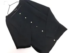 mysty woman ミスティウーマン ニット カーディガン sizeF/紺 ◇■ レディース