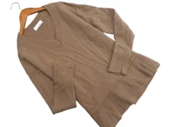 green label relaxing グリーンレーベルリラクシング ユナイテッドアローズ ウール混 Vネック ニット セーター ブラウン ◇■ レディース