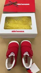 未使用品 ミキハウス ファーストシューズ 13.5㎝ ベビーシューズ 赤 箱付きNO.044
