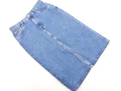 ZARA ザラ タイト デニムスカート sizeL/紺 ■■ レディース