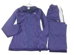 PUMA プーマ ウィンドブレーカー ジャージ上下 セットアップ sizeL/ネイビー ◇■ レディース