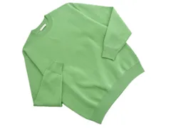 UNITED ARROWS ユナイテッドアローズ ウール混 クルーネック ニット セーター sizeS/黄緑 ◇■ メンズ