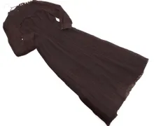 ZARA ザラ シアー プリーツ ワンピース sizeS/ブラウン ■◇ レディース