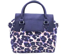 Cath Kidston キャスキッドソン 花柄 2WAY ショルダー バッグ ピンクｘ紺 ■■ レディース