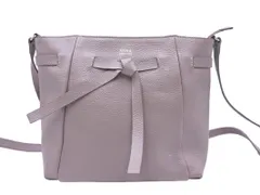 NINA RICCI ニナリッチ レザー ショルダー バッグ グレー ■■ レディース