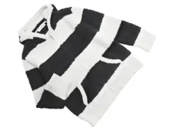 gelato pique ジェラートピケ HOMME ボーダー パーカー ルームウェア sizeM/白ｘ黒 ◇■ メンズ