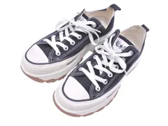 CONVERSE コンバース 1SD664 オールスター トレックウェーブ キャンバス 厚底 ローカット スニーカー size24.5ｃｍ/黒 ■■◎レディース