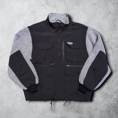 OUTDOOR PRODUCTS アウトドア プロダクツ 90s フリース ナイロン フィッシングジャケット ゴープコア ブラック グレー
