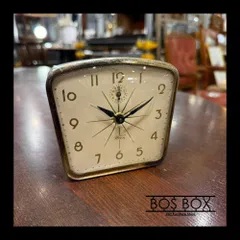 1950~60's LUX CLOCK社 USA製 手巻き 置時計 ミッドセンチュリー ヴィンテージ品●KC11N016
