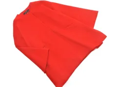 ZARA basic ザラ ベーシック ウール混 ノーカラー コート sizeM/赤 ◇■ レディース