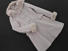 Secret Honey シークレットハニー フェイクファー 2WAY リボン コート size2/ライトグレー ◇■ レディース