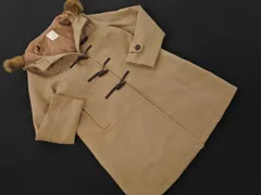 earth music&ecology アースミュージック＆エコロジー フェイクファー ダッフル コート sizeL/ベージュ ◇■ レディース