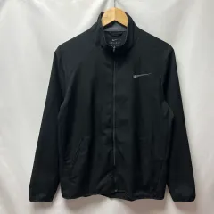 正規品/M NIKE ナイキ スウッシュ ドライフィット ブラック ウーブン ジャケット ウィンドブレーカー