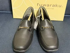 アウトレット ローファー 「fuwaraku」 スニーカーパンプス(ローファータイプ) 幅広 3E 防水 インヒール搭載 「4.0cmヒール」FR-1110 24.5CM 未使用/送料無料/激安