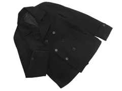 nano universe ナノユニバース ウール混 ピー コート sizeM/黒 ◇■ メンズ