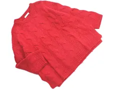 LOWRYS FARM ローリーズファーム ケーブル編み ニット セーター 赤 ◇■ レディース