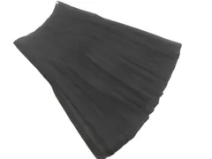 UNITED ARROWS ユナイテッドアローズ SLITZ ストライプ プリーツ スカート size40/黒 ■■ レディース