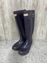 HUNTER ハンター ロング レイン ブーツ sizeUK4/23ｃｍ/紫 ■■ レディース