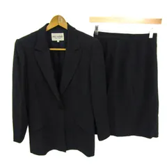 ミスアシダ スーツ セットアップ 上下セット ジャケット スカート フォーマル レディース 9サイズ ネイビー miss ashida 【中古】