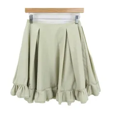 フォクシーニューヨーク フリルスカート ボトムス レディース 38サイズ ベージュ 【中古】