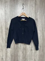 KUMIKYOKU 組曲 オンワード樫山 ニット カーディガン size2/濃紺 ◆■ レディース