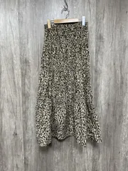 CIAOPANIC TYPY チャオパニックティピー シャーリングスカート レオパード柄 ロング スカート sizeF/ベージュ×茶 ■◇ レディース