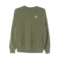 ナイキ 22SS シグネチャー ロゴ 刺繍 スウェットシャツ オリーブ