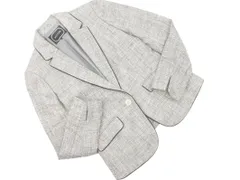 any FAM エニィファム ツイード テーラード ジャケット size3/白ｘ黒 ◇■ レディース