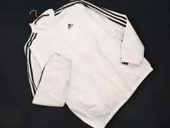 adidas アディダス 3ストライプ トラック ジャケット sizeM/白 ◇■ メンズ