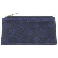 LOUIS VUITTON (ルイヴィトン) タイガラマ コインカード・ホルダー フラグメントケース コインケース ブルー コバルト PVC M30270 シルバー金具