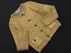 ZARA ザラ ニット カーディガン sizeS/ゴールド ◇■ レディース