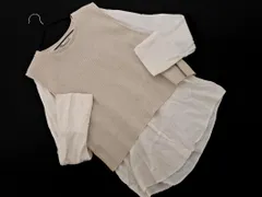 ZARA ザラ レイヤード カットソー sizeM/アイボリーｘ白 ◇■ レディース