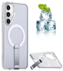 【送料無料】alaxy S23 ケース SC-51D | SCG19 冷却 放熱 メッシュ スマホケース Qi充電 スタンド付き Samsung S23 カバー 滑り止め 指紋防止 耐衝撃 米軍MIL