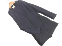 UNITED ARROWS ユナイテッドアローズ シルク混 ショール カーディガン 紺 ■◇ レディース