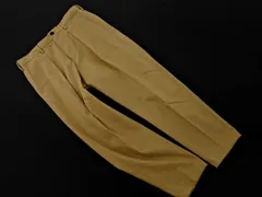 green label relaxing グリーンレーベルリラクシング ユナイテッドアローズ センタープレス加工 タック イージー テーパード パンツ sizeS/ベージュ ■◇ メンズ