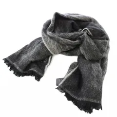 アルマーニ コレツィオーニ ARMANI COLLEZIONI ストール マフラー ウール シルク混 グレー /TK