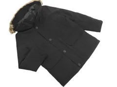UNIQLO ユニクロ フェイクファー フード ダウン ジャケット sizeM/黒 ◆■ メンズ