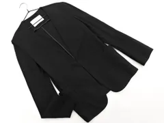 green label relaxing グリーンレーベルリラクシング ユナイテッドアローズ ノーカラー ジャケット size38/黒 ■◇ レディース