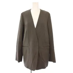 B&Y ユナイテッドアローズ BEAUTY&YOUTH ビューティー&ユース カラーレスジャケット ノーカラージャケット M 茶 1622-126-0875 /KH