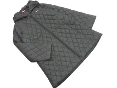 PUMA プーマ ロゴ刺 キルティング コート sizeL/黒 ◇■ レディース