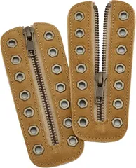 【Soletec】本革製 手作り7穴付き ジッパーユニット すべてのブランド用 安全靴 作業靴 革靴 ZIP-7