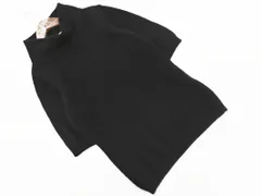 MAYSON GREY メイソングレイ ウール混 ラメ ハイネック 半袖 ニット セーター 黒 ◇■ レディース