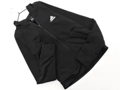 adidas アディダス プリント ジップアップ パーカー sizeL/黒 ◇■ レディース