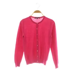 マカフィー MACPHEE トゥモローランド ウールクルーネックカーディガン ニット 長袖 1 ピンク /MY ■OS ■SH