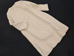 UNITED ARROWS ユナイテッドアローズ カシミヤ混 ノーカラー コート size36/ベージュ ◇■ レディース