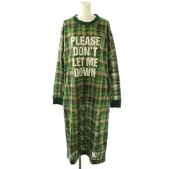 ヒステリックグラマー HYSTERIC GLAMOUR チェック ワンピース ニット ロング F グリーン /HK ■OS