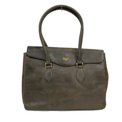 Dakota(ダコタ) トートバッグ - ダークブラウン 型押し加工 レザー